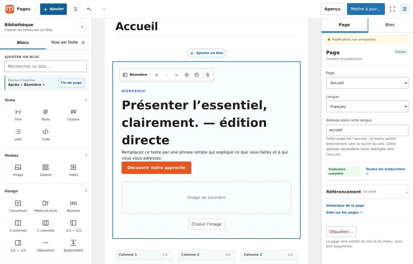 Le constructeur visuel Aries RC20.